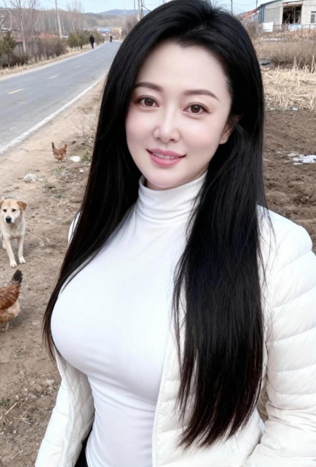 冬日乡村漫步，暖阳下与小动物相伴