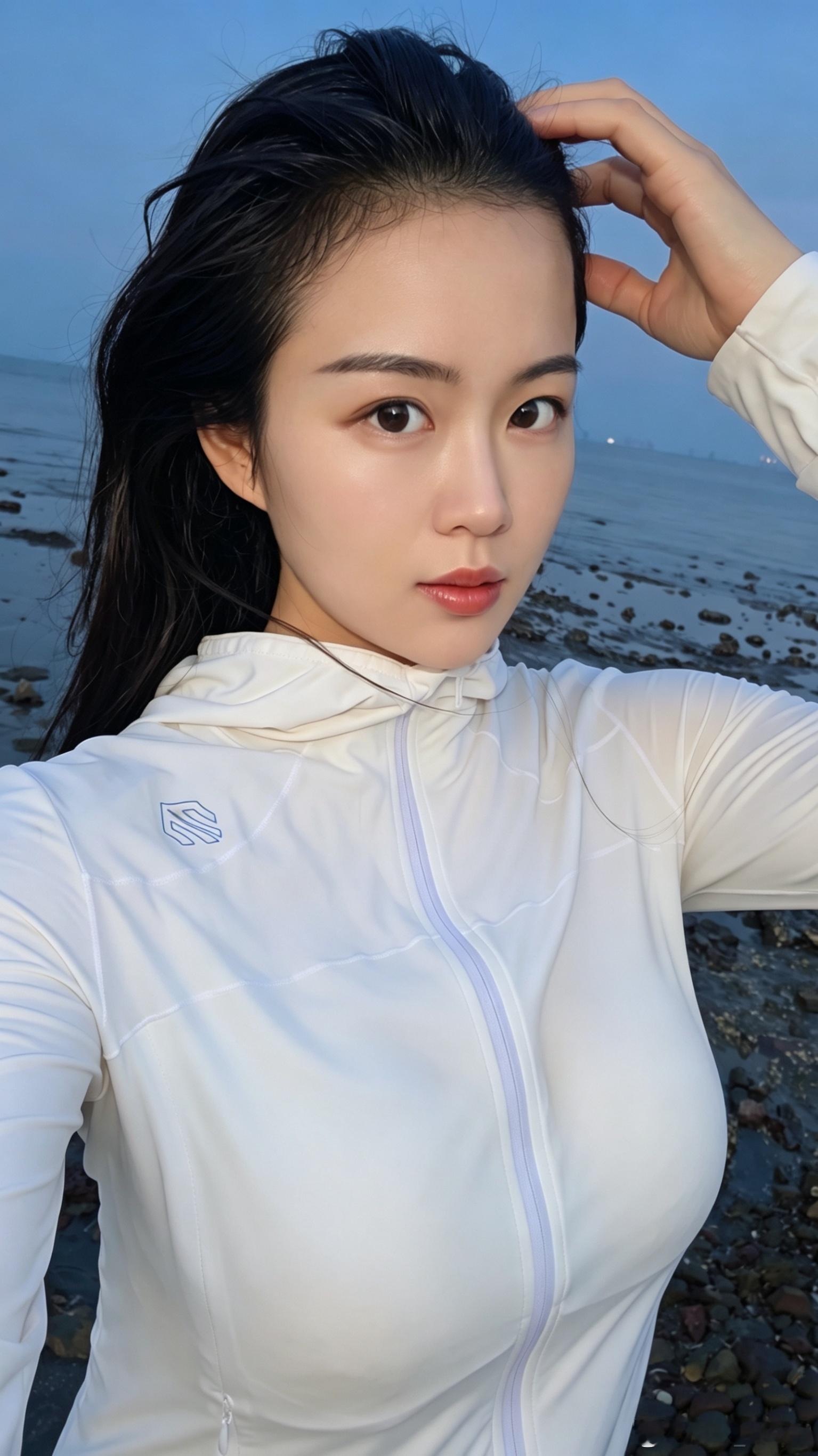 海边独自走走，上午下了一场雨，不热了我的日常plog