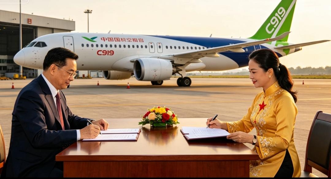 越捷航空狂揽10架中国大飞机，C919彻底进入东南亚市场，中越航空金融炸出超级大