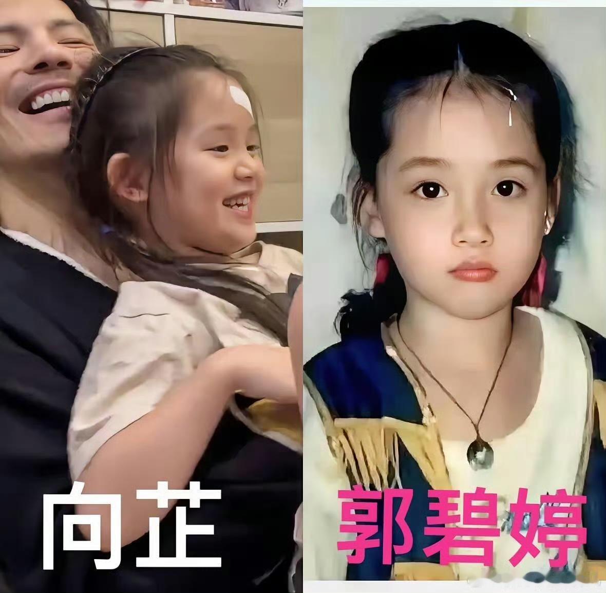 向佐做到了，本来就是想着娶郭碧婷这个大美女改变家族基因，看到他女儿的颜值就知道他