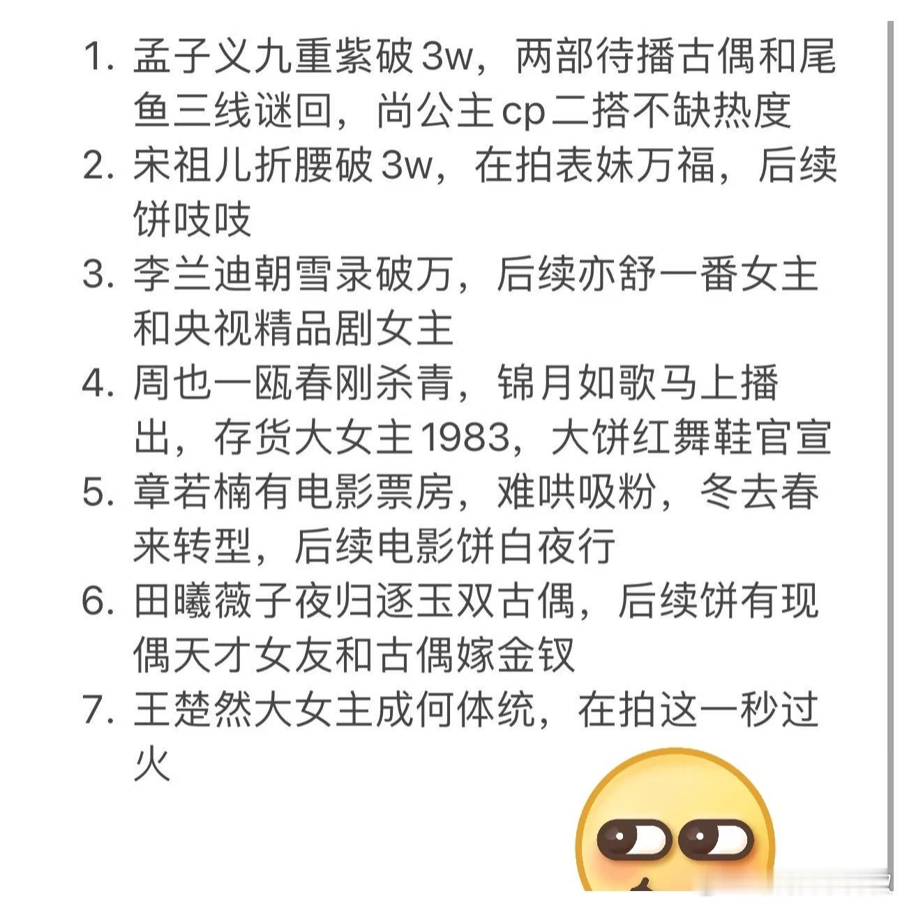 感觉今年的95🌸有趣起来了，谁能进入top​​​