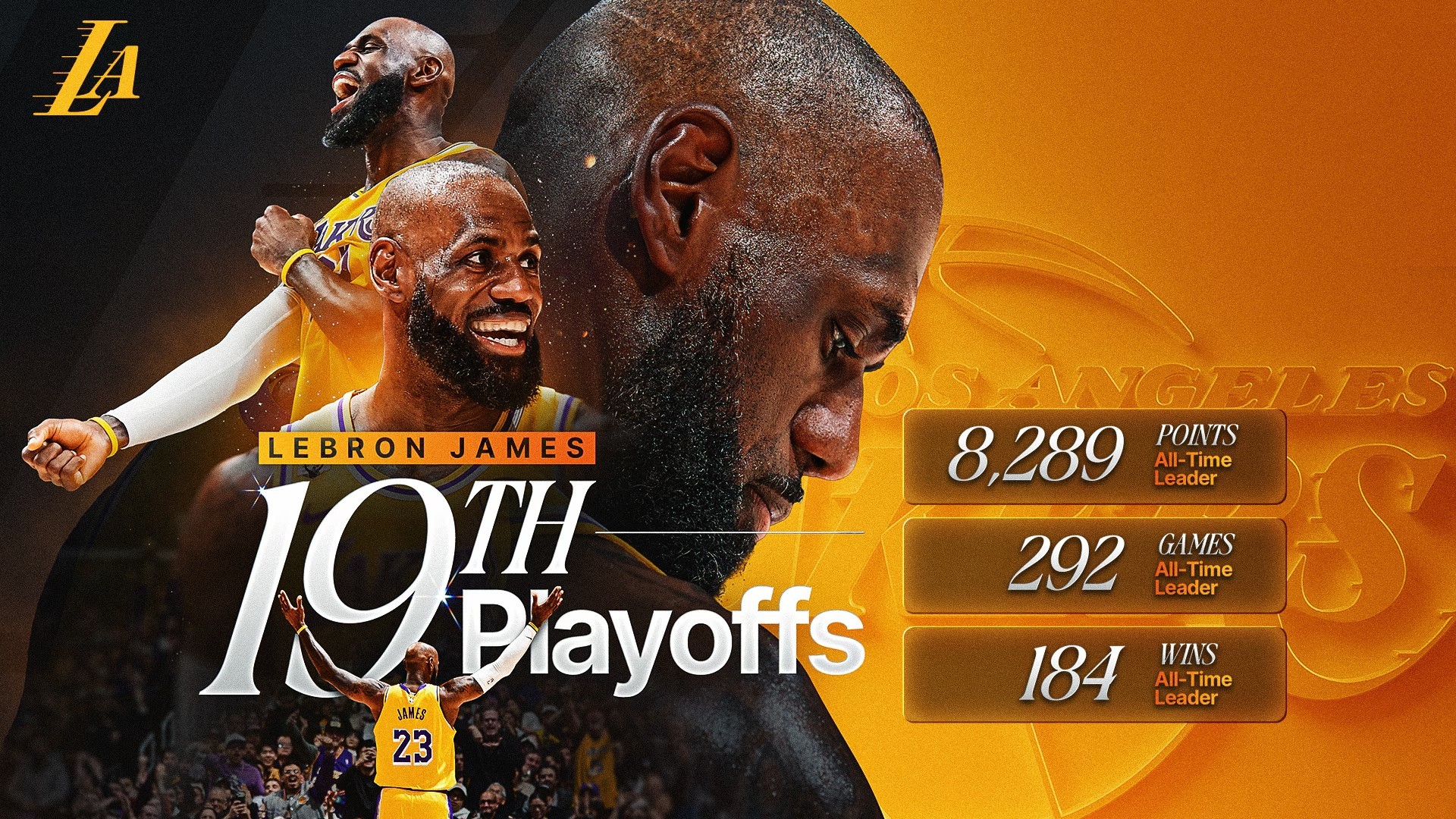 在詹姆斯即将出战第19年季后赛之际，NBA官网盘点了詹姆斯生涯19项难以企及的数