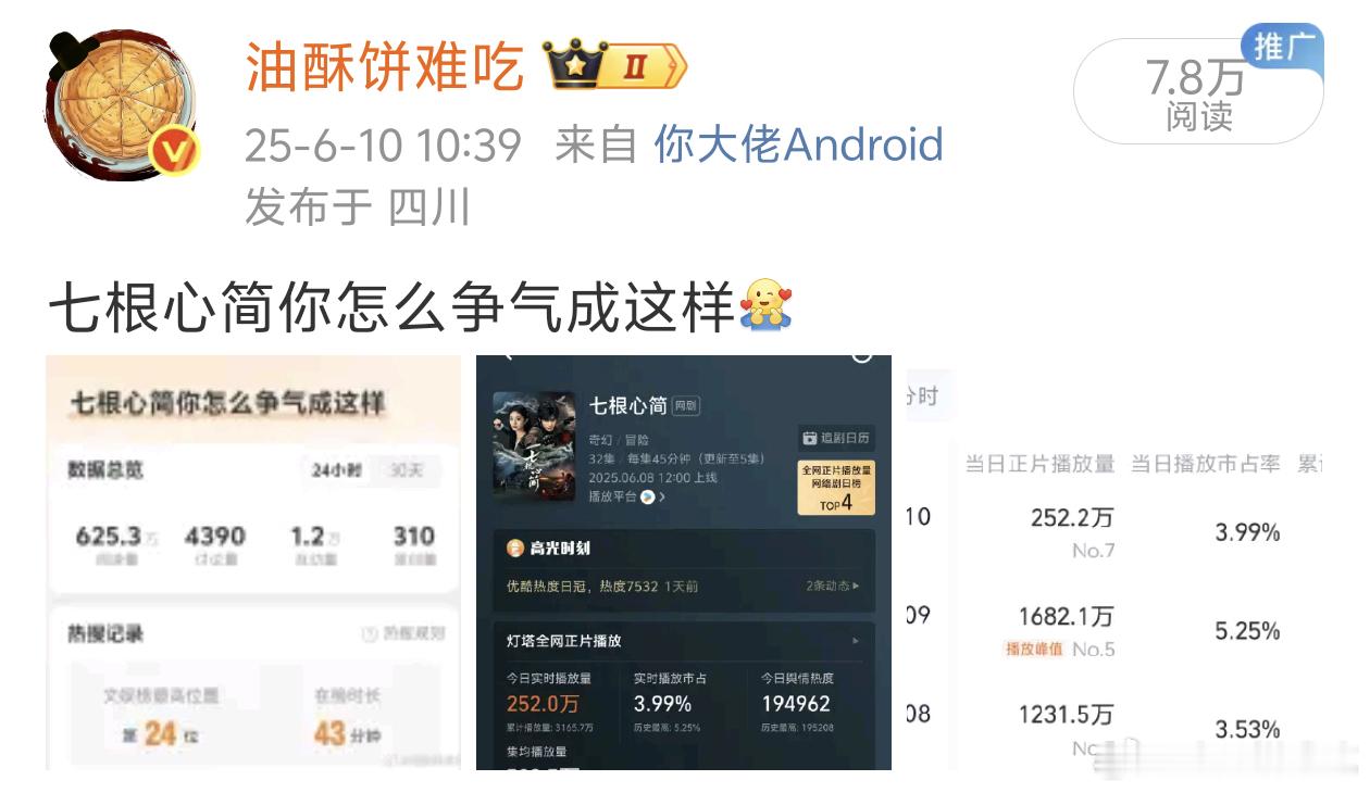 笑不活了，不能往死了夸七根心简的路人千万不要随意对七根心简点评，不然就是「野猪吃