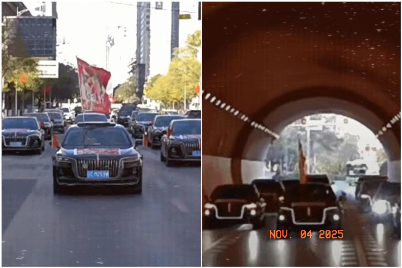 孙颖莎过个生日，本来以为OPPO的应援已经够震撼了，没想到红旗直接开出了车队，不