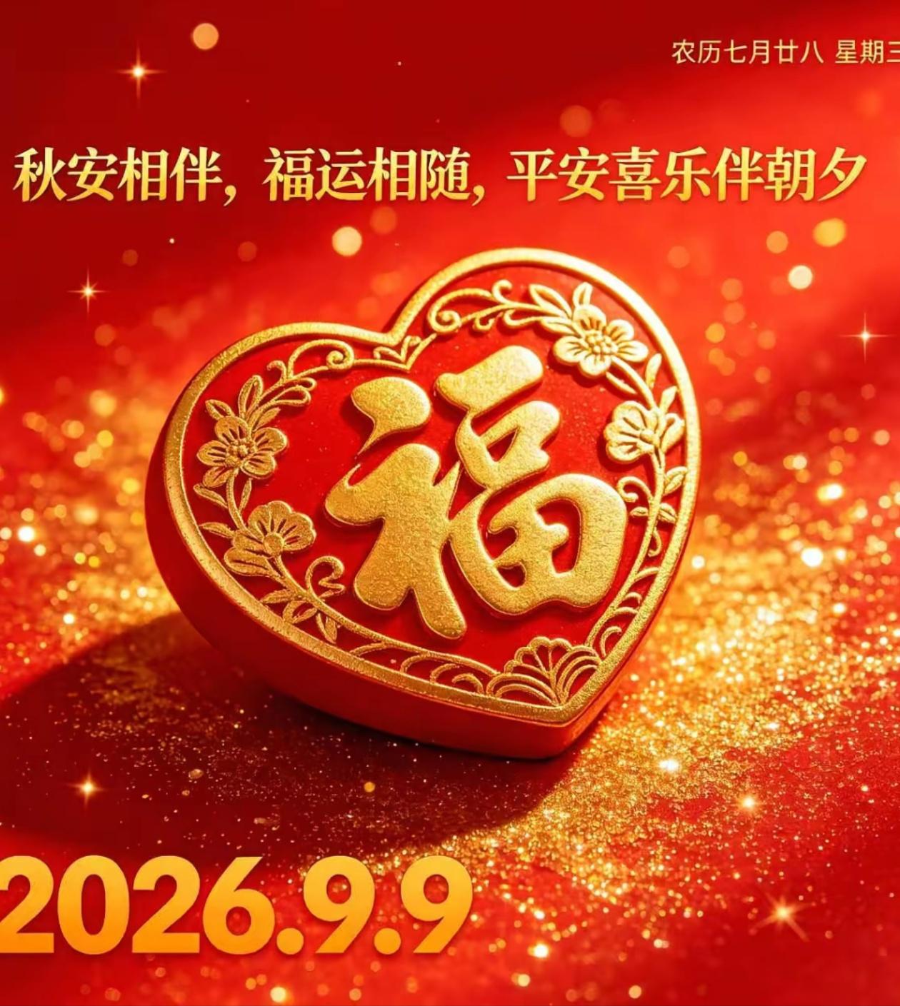 2026./9月9日，周三早安，清风消暑气，和顺伴朝夕☘️🌸