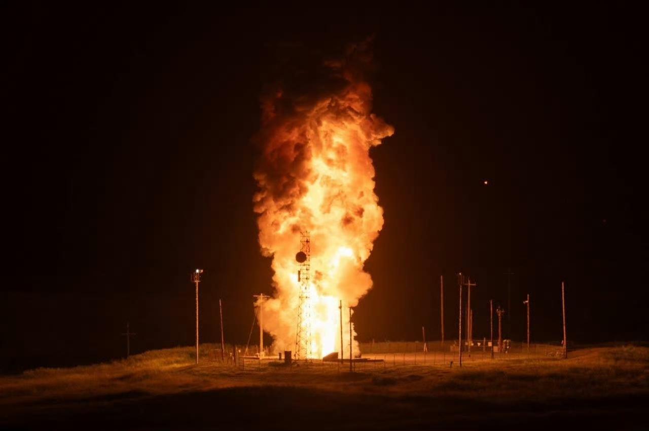 当地时间3月3日，美国空军全球打击司令部成功实施一枚民兵3型洲际弹道导弹试射任务