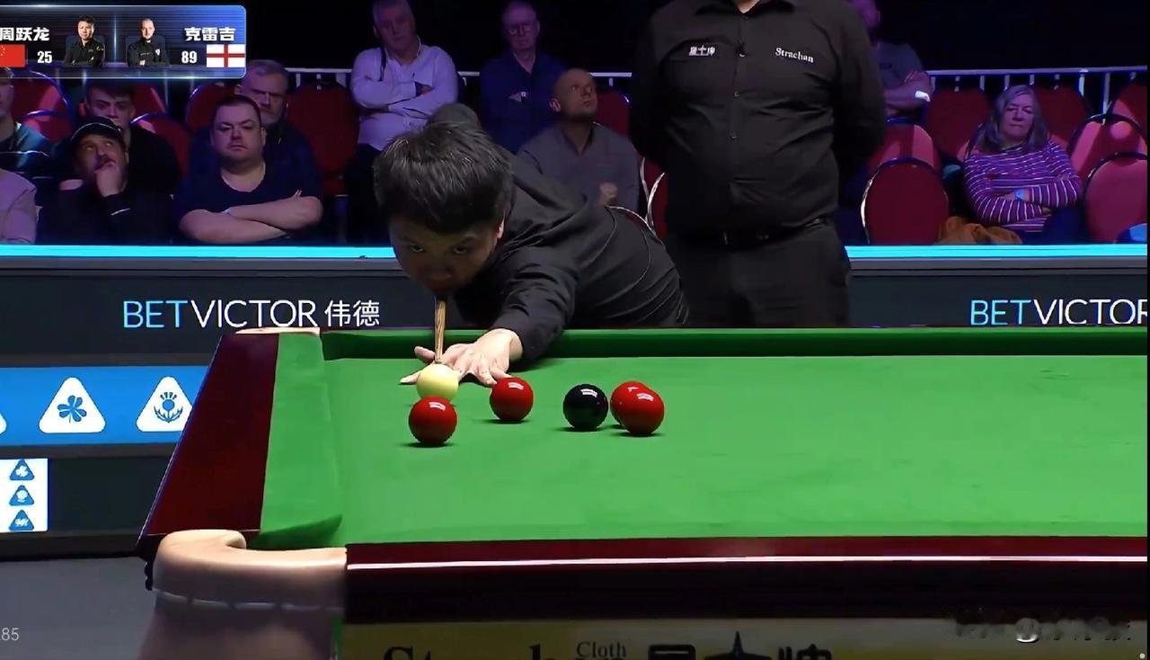 威尔士公开赛8强全部产生，中国军团占据3席。刚刚结束的比赛，周跃龙4-1战胜克雷