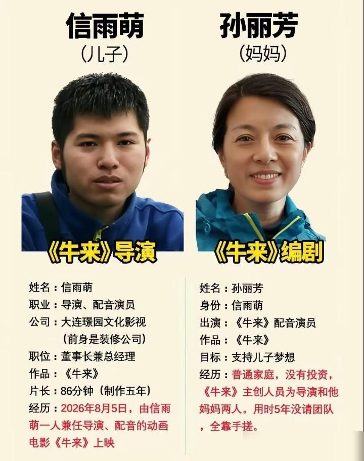 《牛来》从制作到上映花了不到16万创作者母子赚翻了说真的当初这个项目刚冒头的