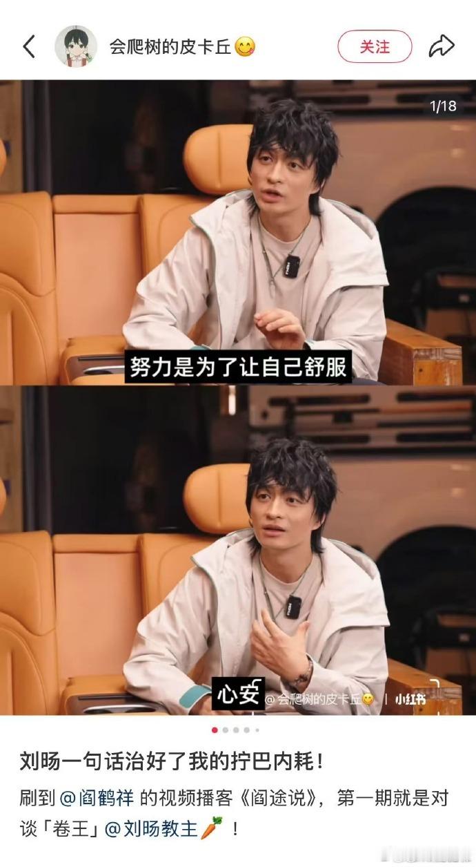 原来内耗的人需要的是这样的安慰完全通过阎鹤祥的这一番话感受到了通畅，经常活在黑暗