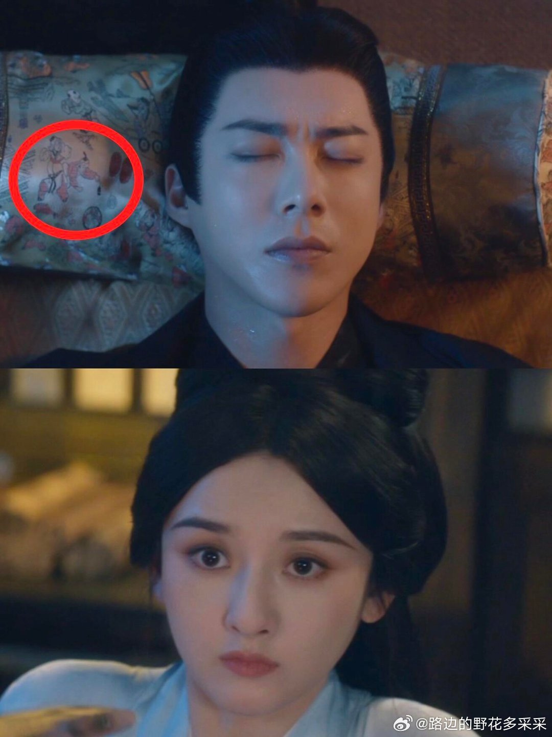 折腰给的拼好剧电视剧折腰细节就是魏劭带着她的百子图来“争”了啊哈哈哈哈
