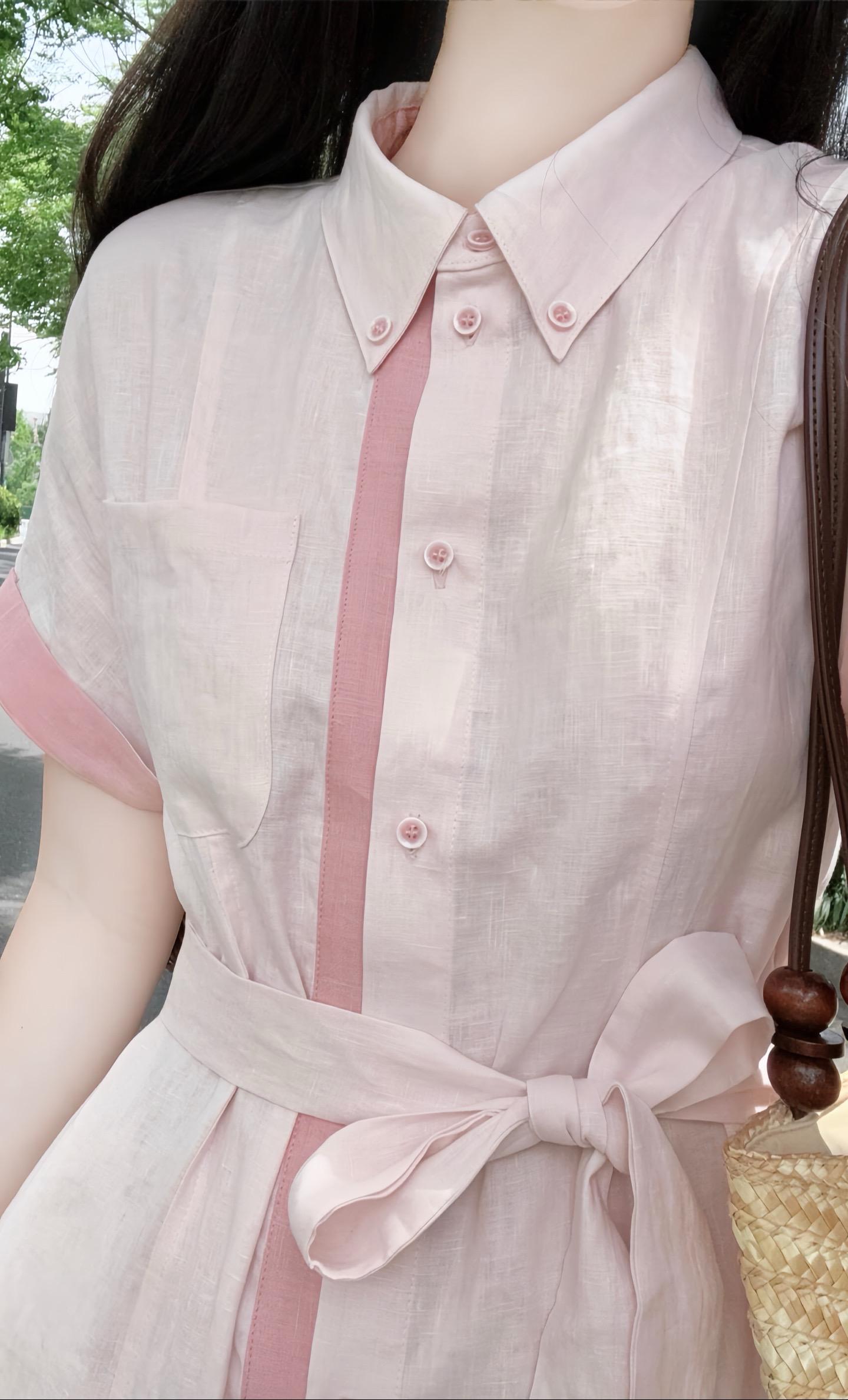 衬衫裙 韩系穿搭 夏季新款 连衣裙 晒出我的夏日降温穿搭