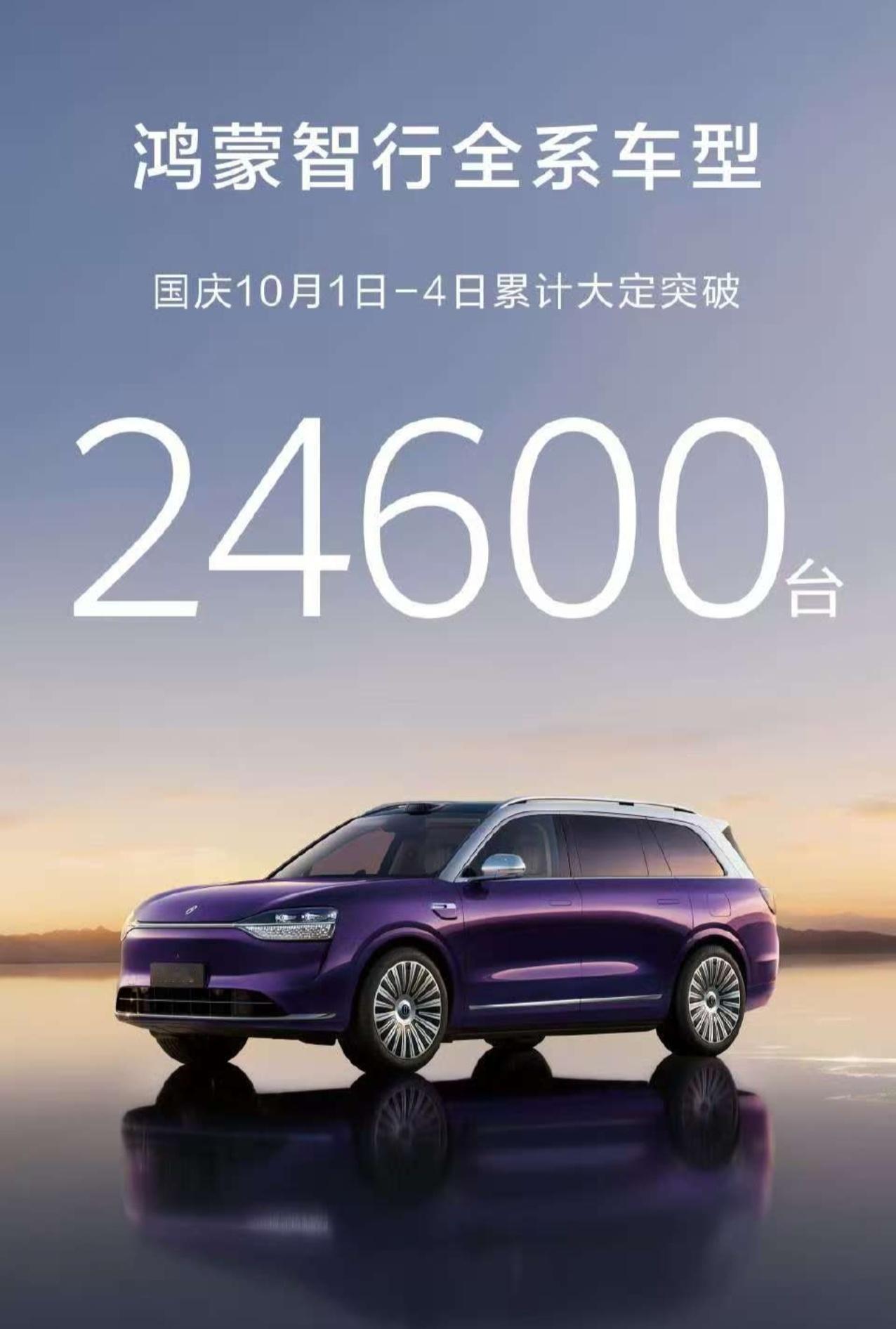 国庆假期过半，每天超过6000台。有上半场的数据支撑，加上今年国补到期，后面四天