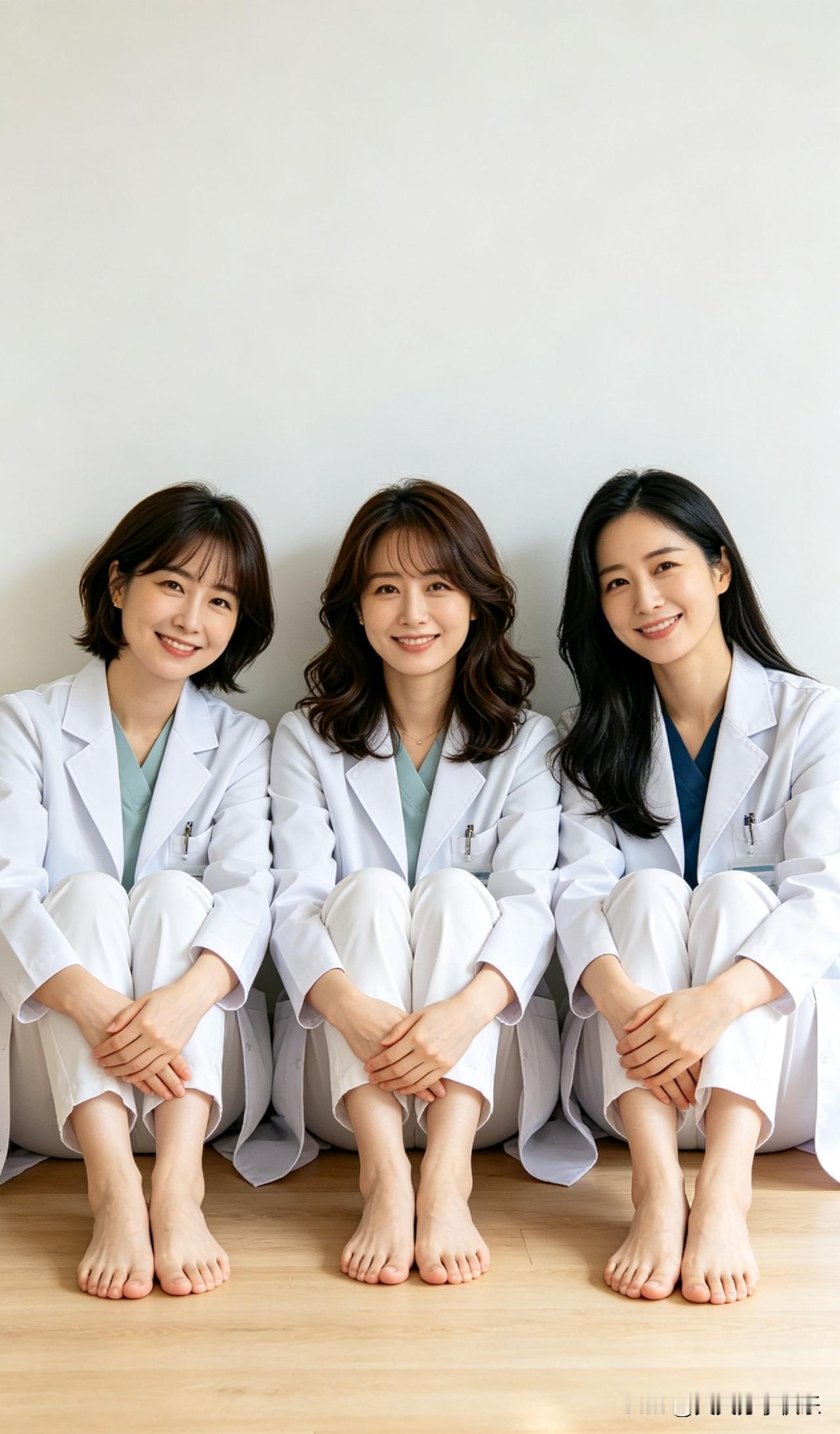 ai宝妈是女医生，三位ai宝妈太可爱。ai宝妈宝妈辣妈ai辣妈美女高清