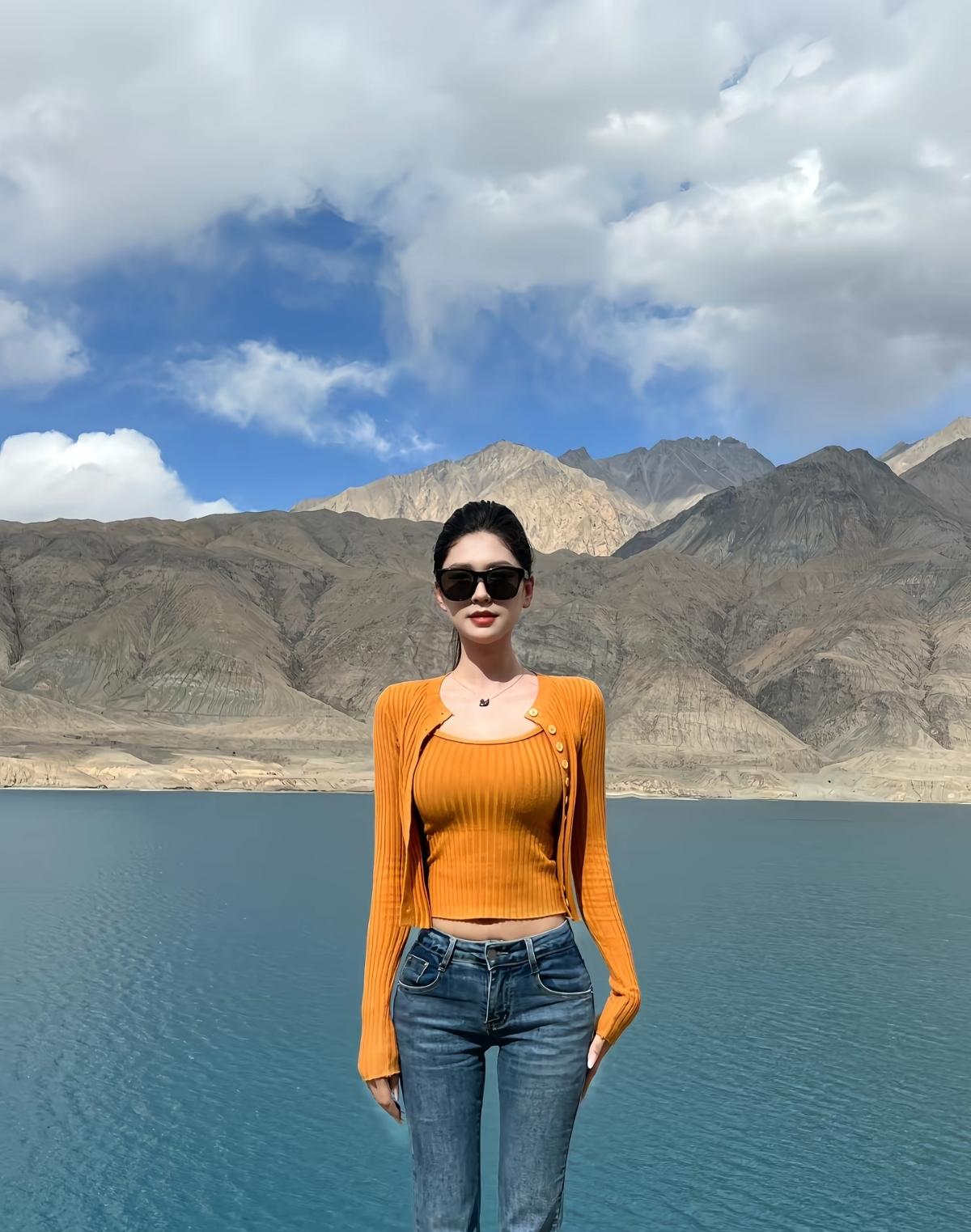 山湖相映，美不胜收！🏔️🌊如何才能让自己在穿搭上更有气质呢