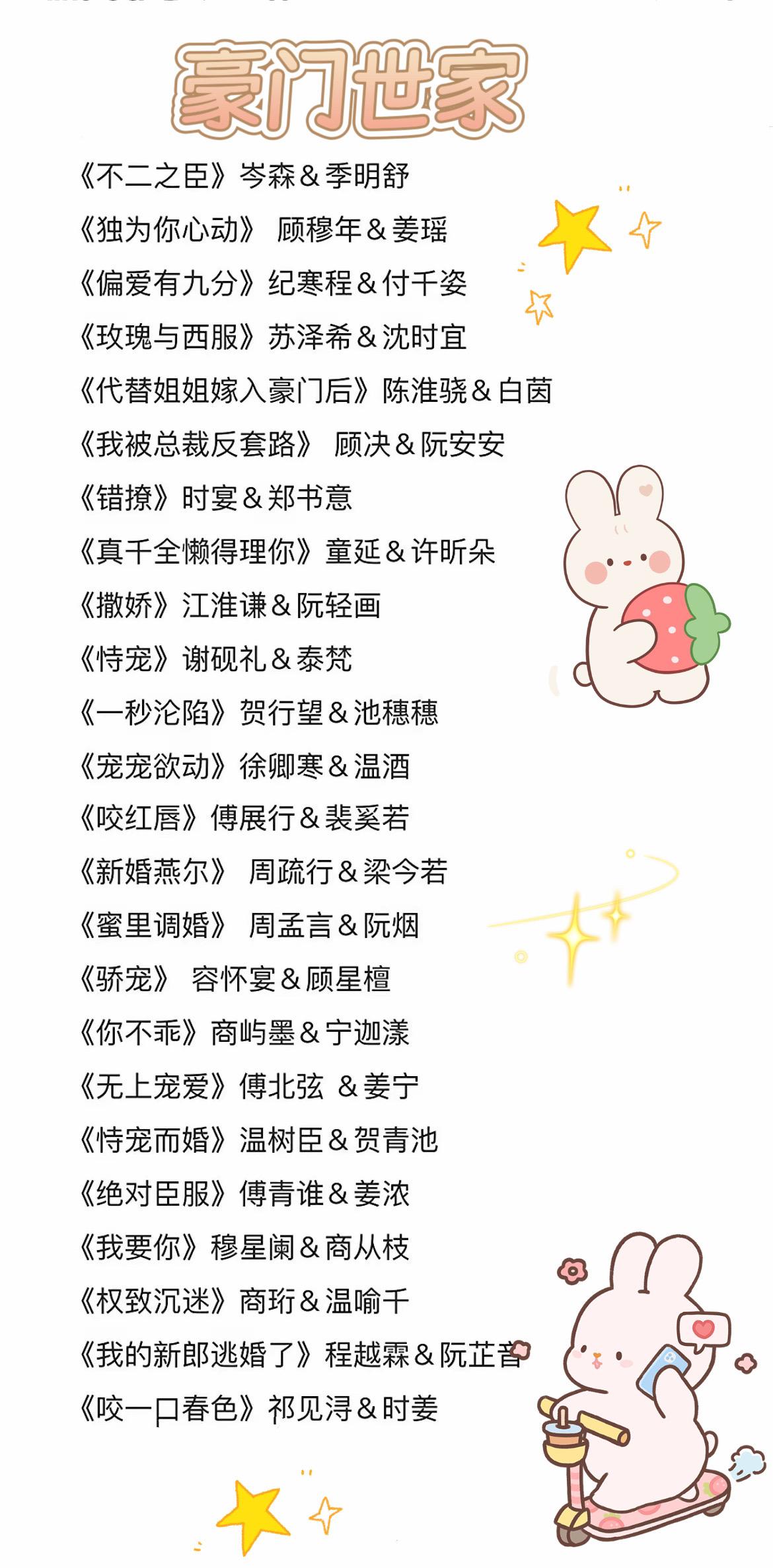 谁还没看过这些豪门世家文我都会伤心的ok？😭  从“高冷禁欲”到“对...