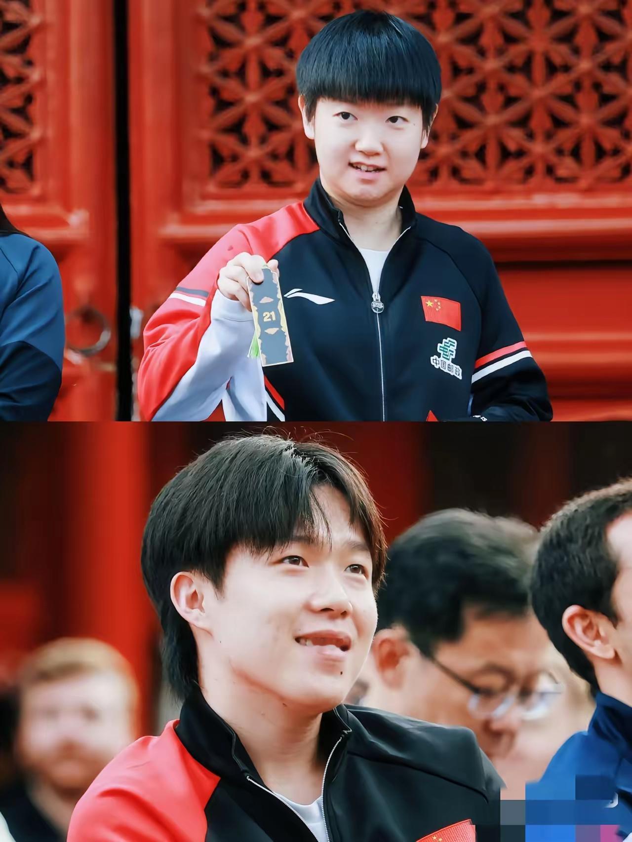 这下出名了！不仅球迷知道了，而且全国人民都知道了，孙颖莎简直是王楚钦的“小福