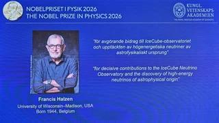 比利时科学家得诺贝尔物理学奖r比利时裔美国物理学家弗朗西斯·哈尔岑（Franc