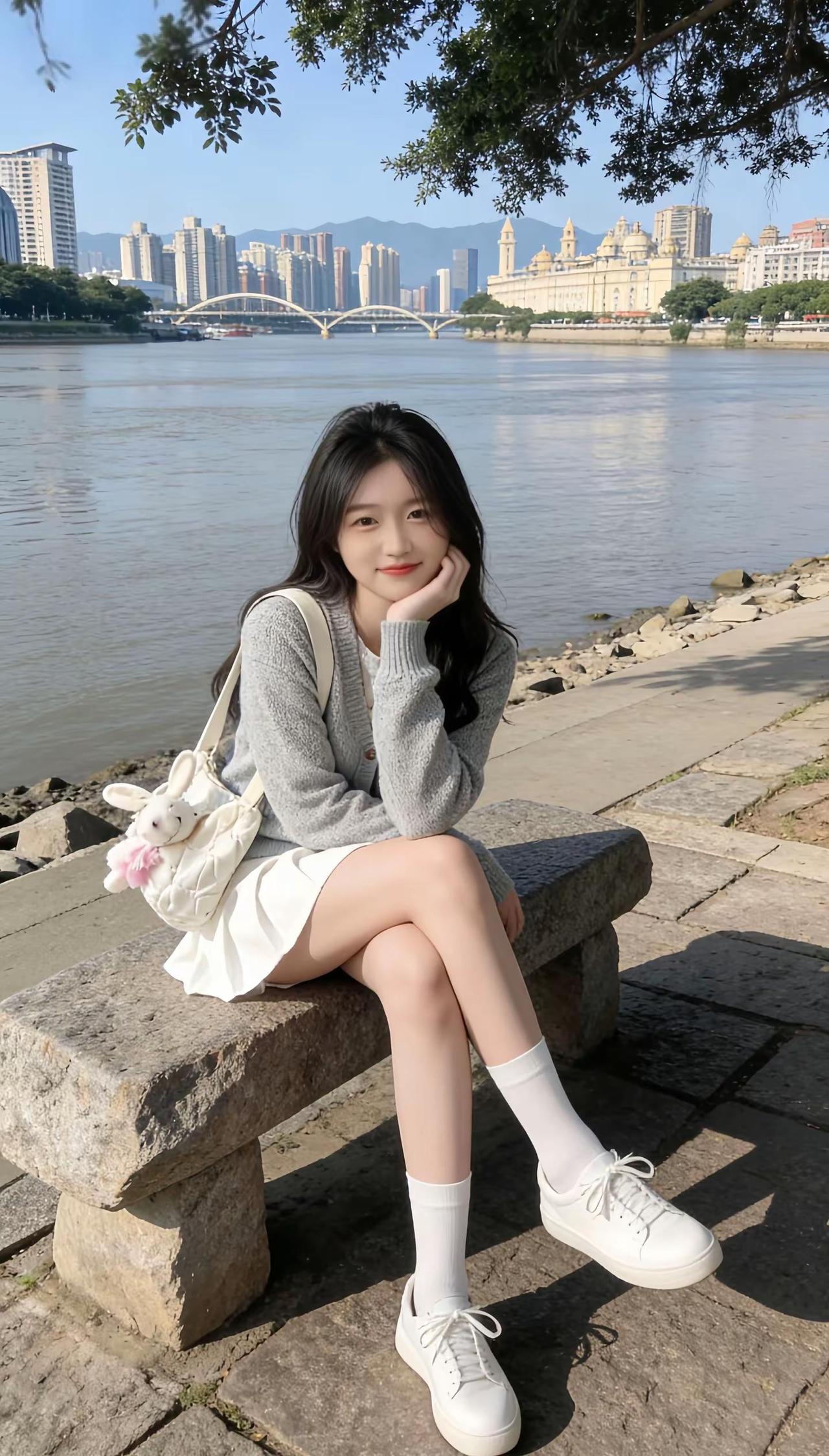 💞如果我喝多了，一把抱住你，你是报紧还是报警~街拍穿搭好身材完美身材比例