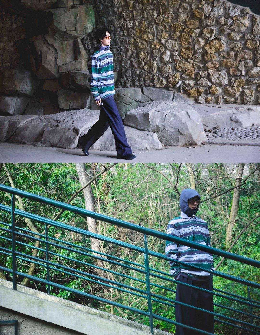 王一博巴黎时装周第二站Lacoste新物料！！！全球代言人率先身穿即将发布的LA