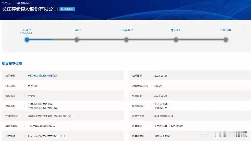 A股又一个4万亿巨头来了！长江存储即将上市。刚上市不久的中国存储芯片二当家长鑫存
