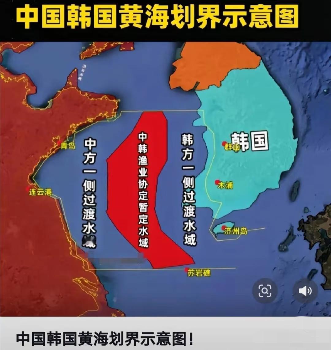 当时是被朝鲜族驻韩大使伙同韩国阴了，画的这个共同渔业区域在当时对韩国非常有利，而