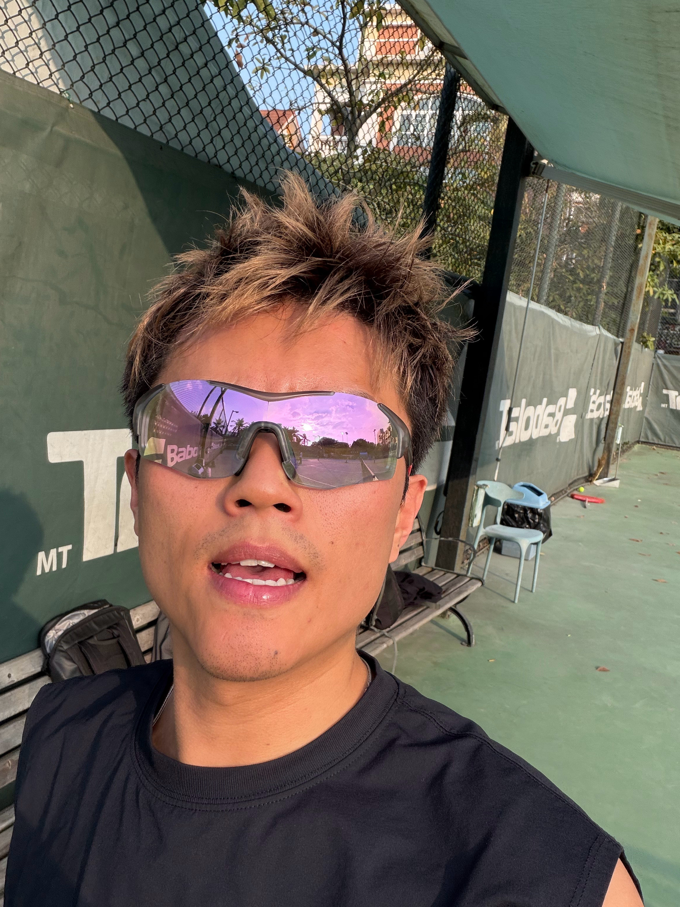 终于回番禺打上球了26℃太舒服了广州