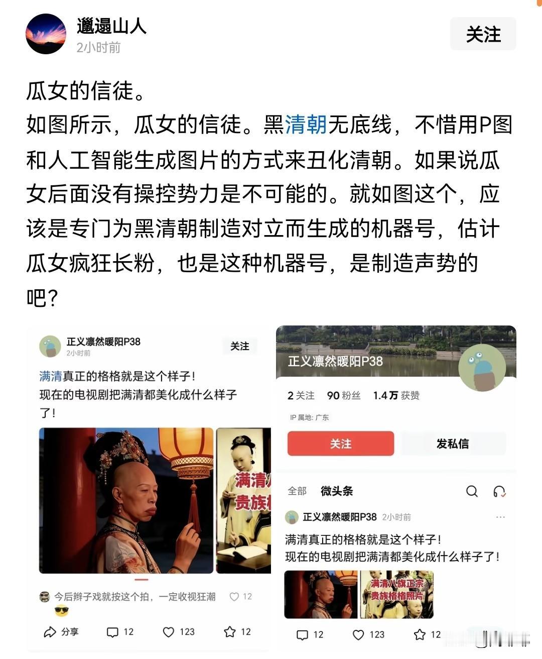 清朝的服饰还用黑吗？这些人不会是看多了清宫剧，以及现在美化后的满族服装吧，从