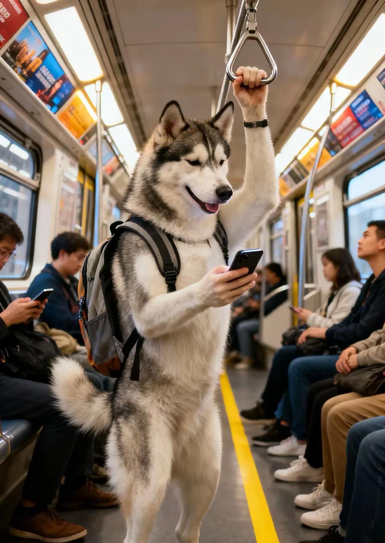 传说中的人模狗样。