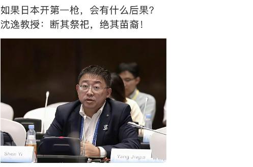 如果日本开第一枪会有什么后果？沈逸教授回复：断其祭祀，绝其苗裔！说白了就是从精神