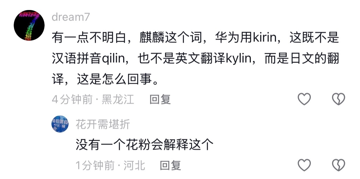 花粉能回应这个事吗吗？能。这个本来就是某些群体为了黑华为生造出来的梗，有啥不能说的。西方传统文化里并