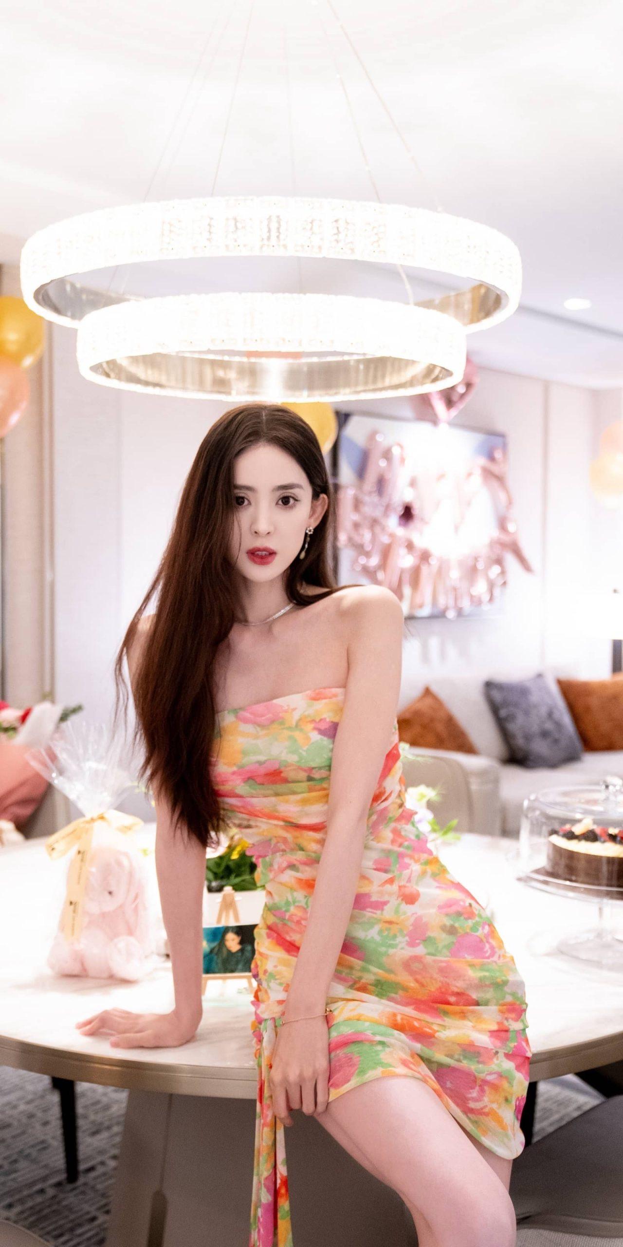 古力娜扎 彩虹仙女裙