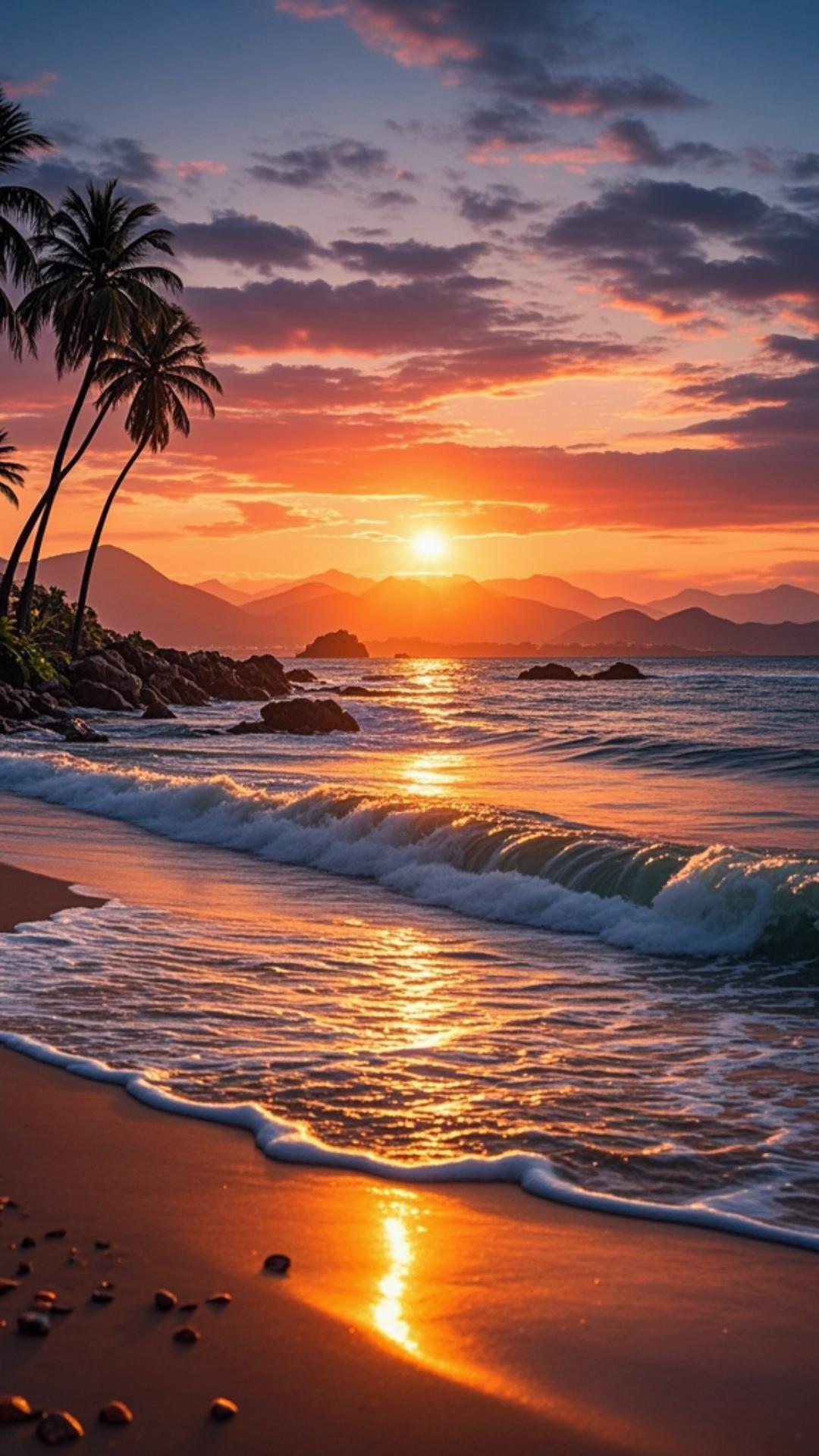 手机壁纸_海上日出可爱壁纸。赏心悦目壁纸精美图壁纸高清壁纸﻿﻿