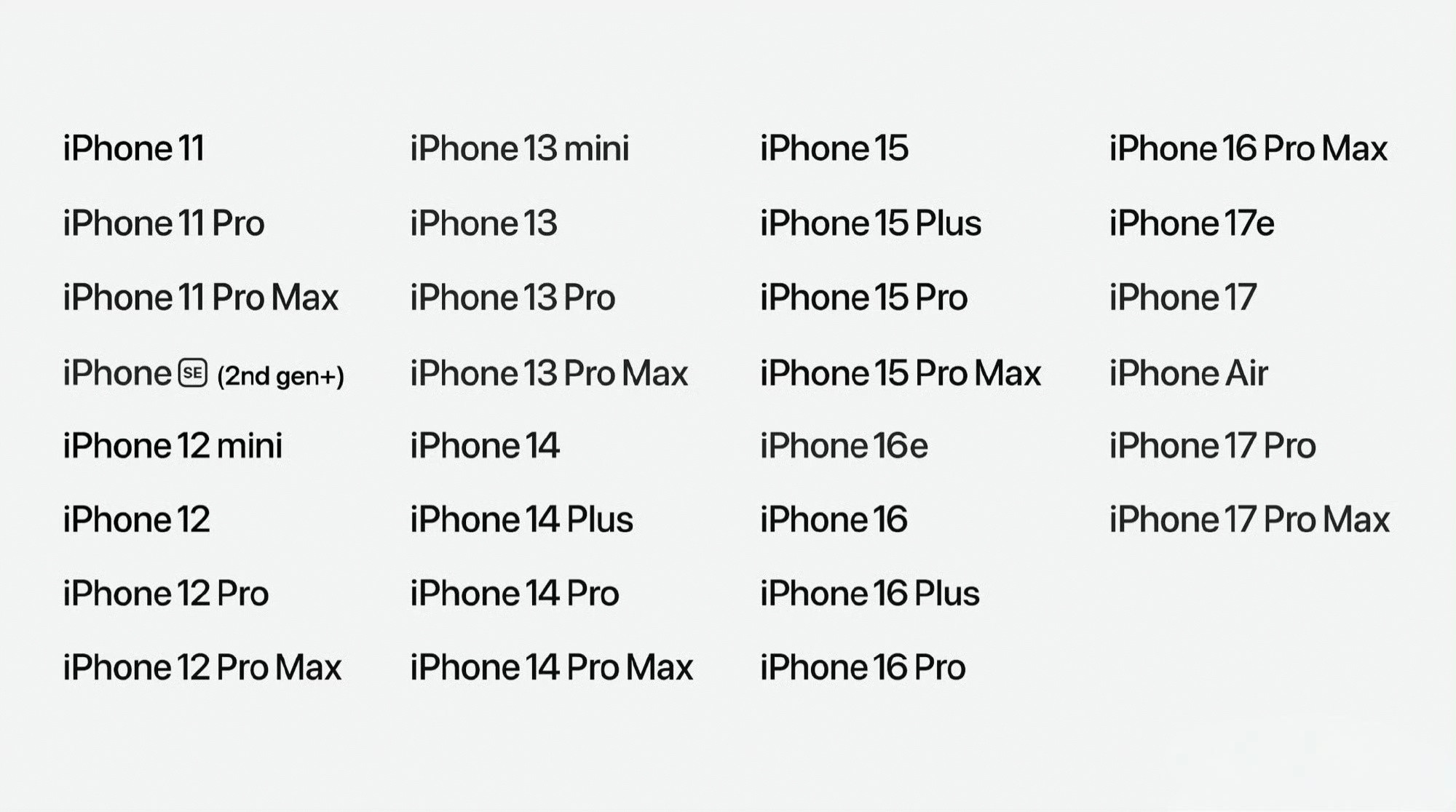 iOS27适配机型公布真的太全面了，19年发布的iPhone11都还在维护！但很