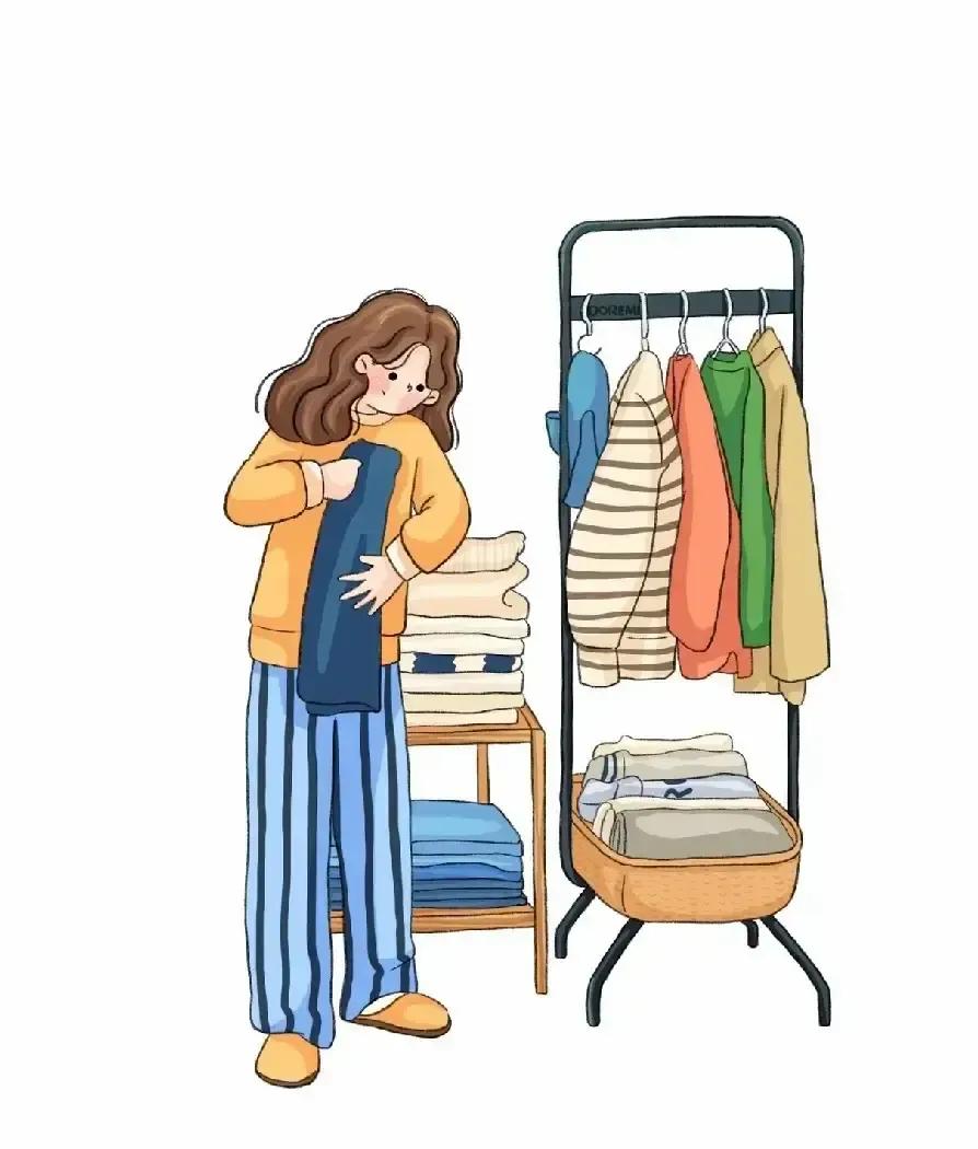 网友把旧衣拍照发圈求助，易经朋友说衣服带气别乱送，邻居大姨让叠好放垃圾桶边给人捡