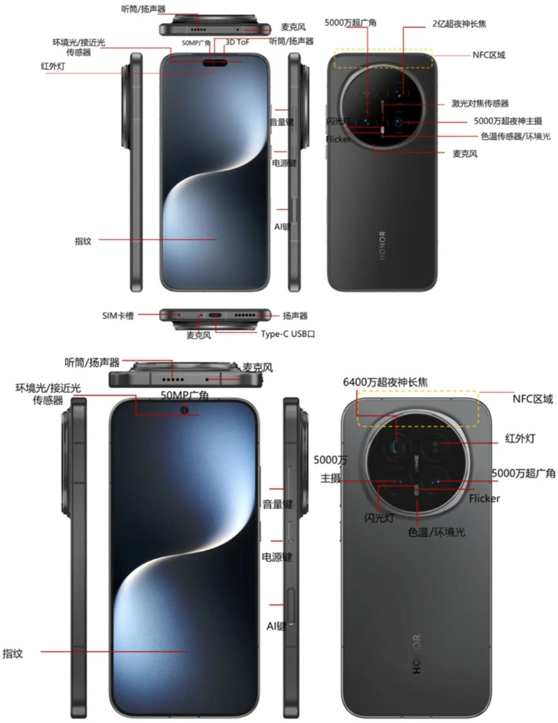 前段时间发布的荣耀Magic8标准版、荣耀Magic8Pro、荣耀MagicP