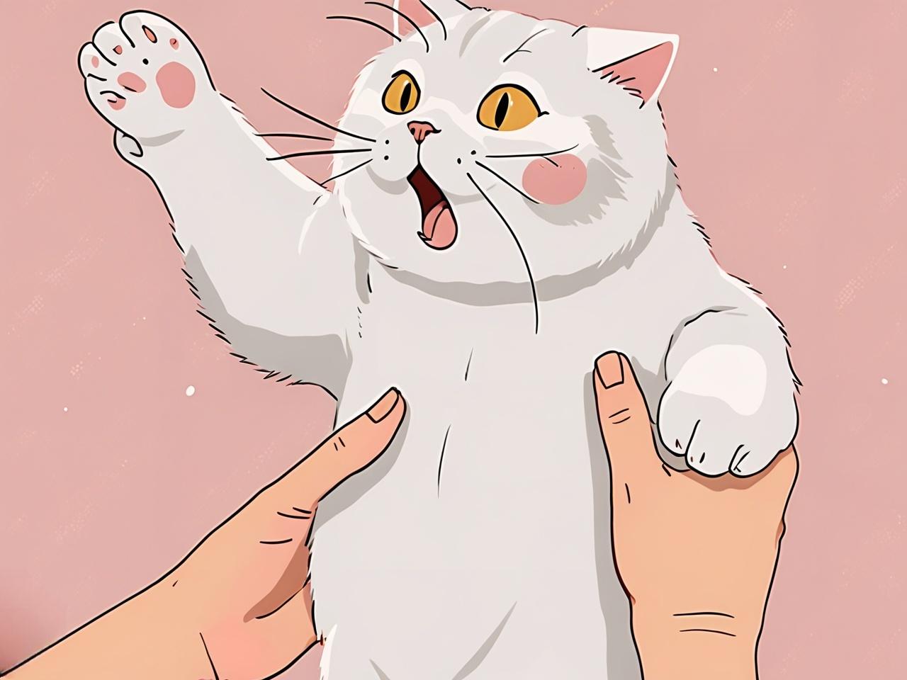 原来在猫眼里，你抱起它根本不是爱，而是这些奇葩意思！1.你在“绑架”它猫天