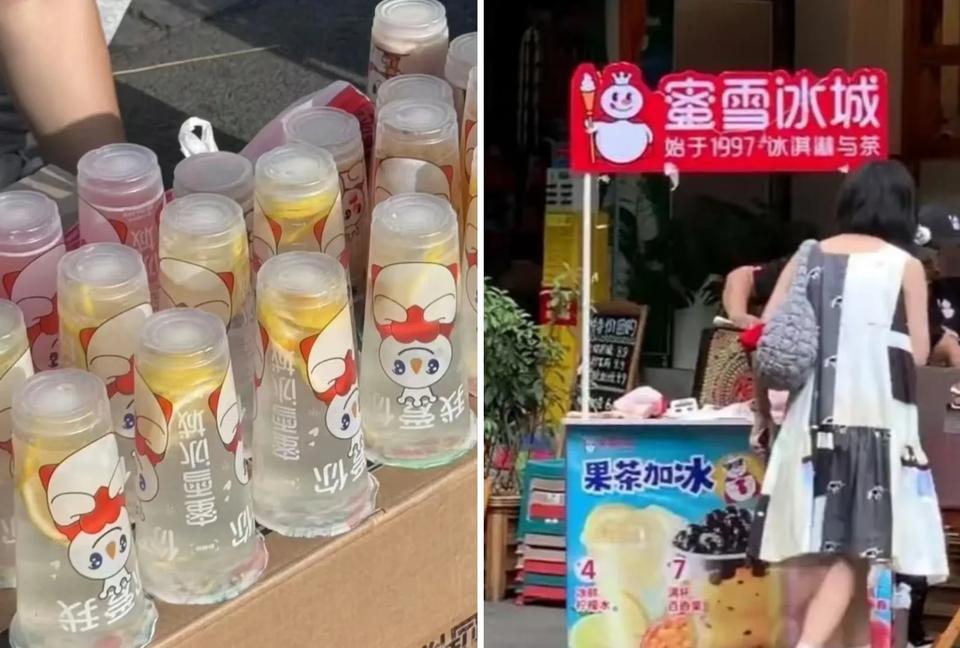 我就不理解了为什么要指责倒卖蜜雪冰城奶茶的人？她只不过是个奶茶代购而已！他