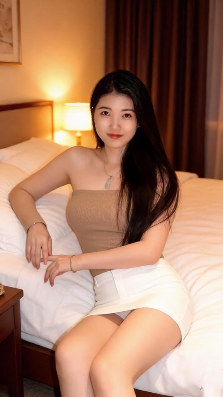 玉人卧榻畔，灯影映红妆。