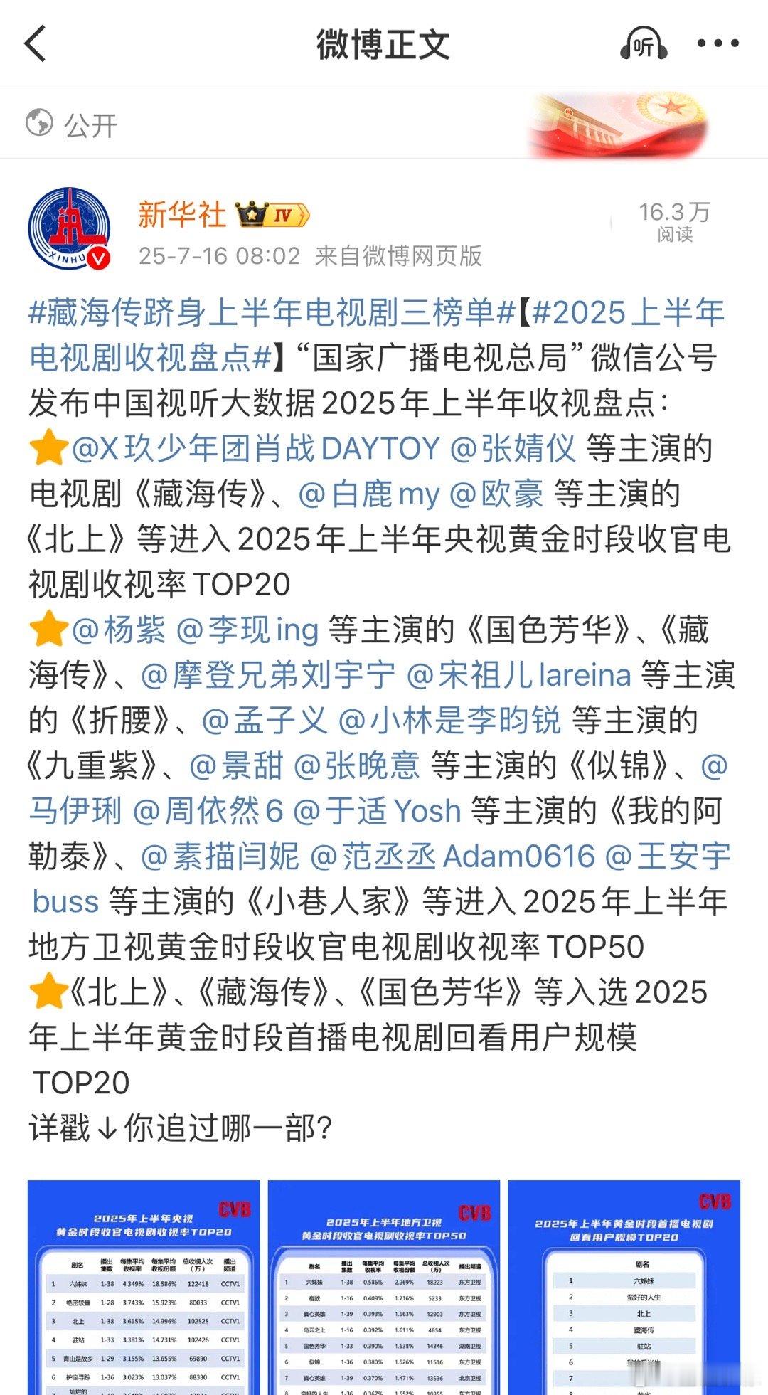 新华社好早啊，又看见藏海传了！​​​