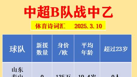 中乙B队: 3人超23岁, 成都、三镇签8新援, 泰山身价高年龄低