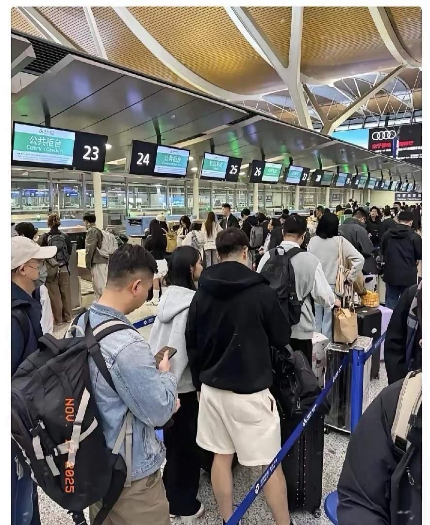 浦东机场这一幕，简直把人看傻了。明明外交部才刚发布“赴日旅游提醒”，可是飞往东京