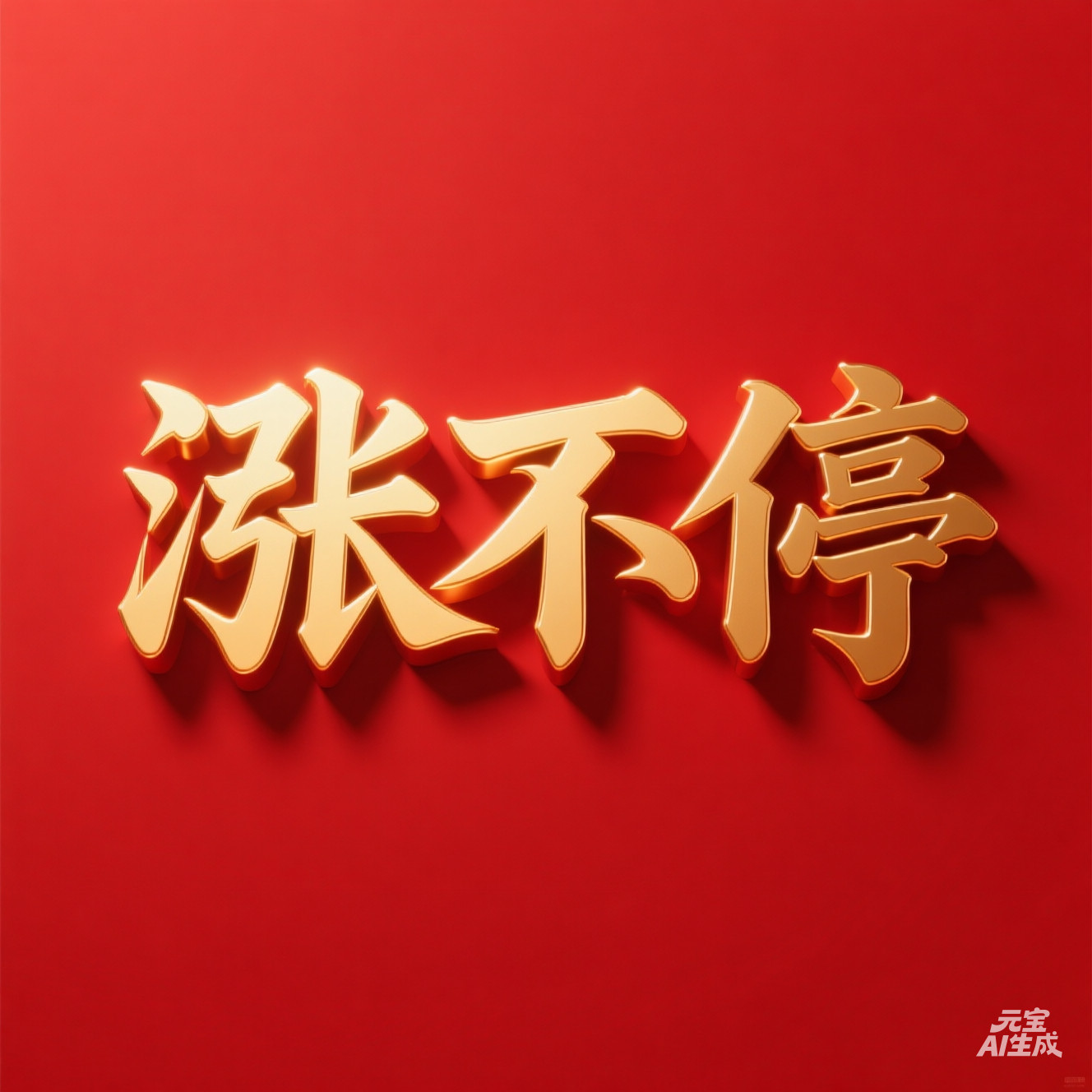 用元宝做的，涨不停，这回满意了吧？