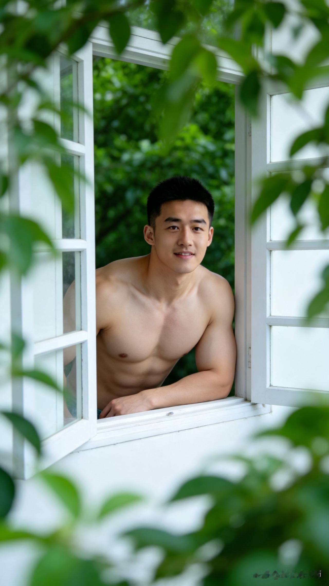 快开门，你的腹肌男朋友又来找你了！男生最帅能有多帅薄肌男孩男人