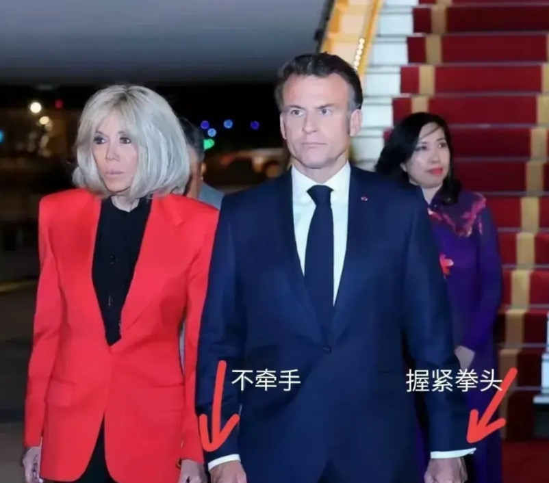 马克龙在窝囊和生气中间，选择了生窝囊气！那咋办？老婆是自己选的，还是自己在15岁