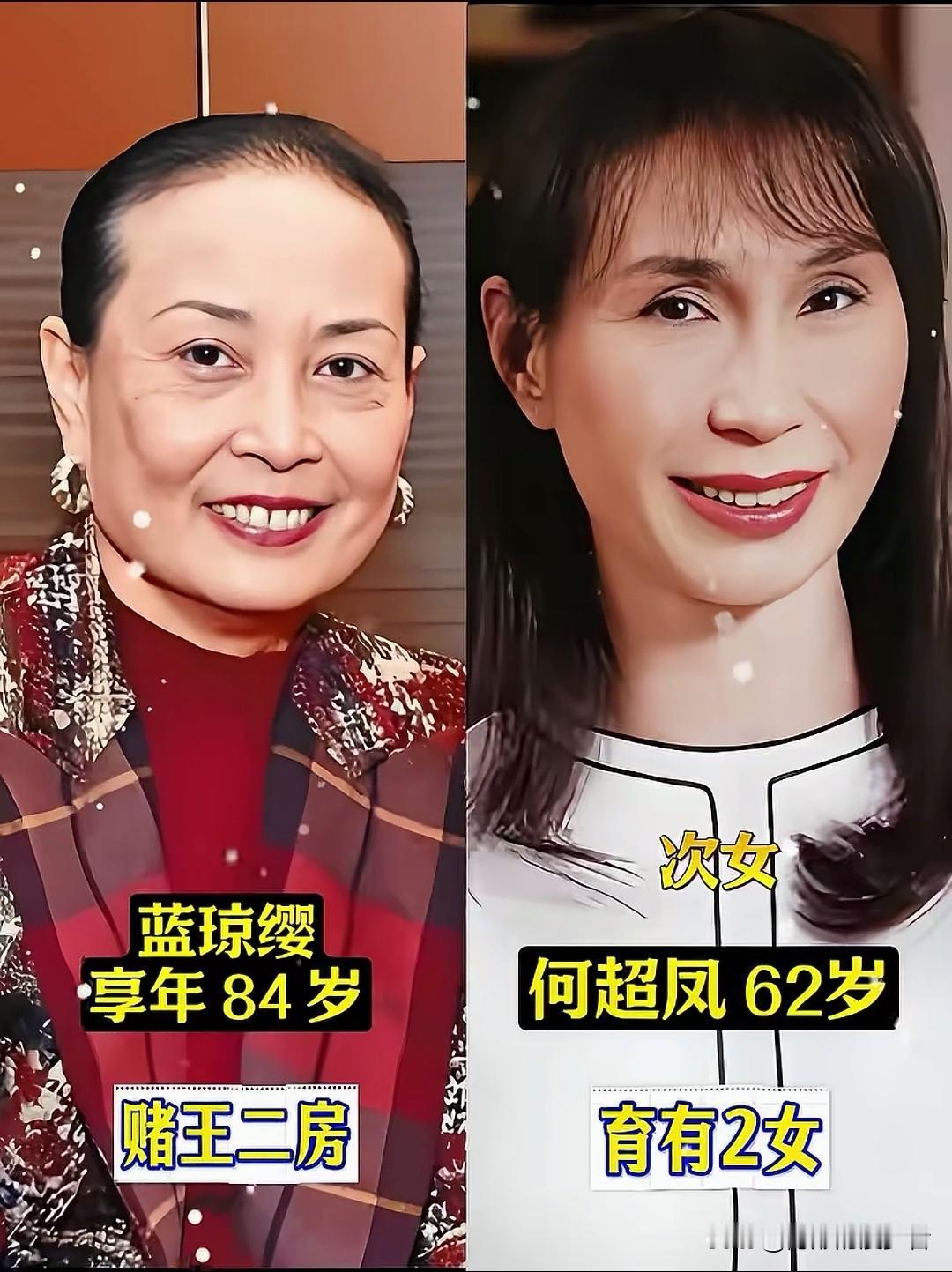 赌王二太蓝琼缨：豪门里的智慧人生。赌王何鸿燊的二太太蓝琼缨，一生育有四女一子，