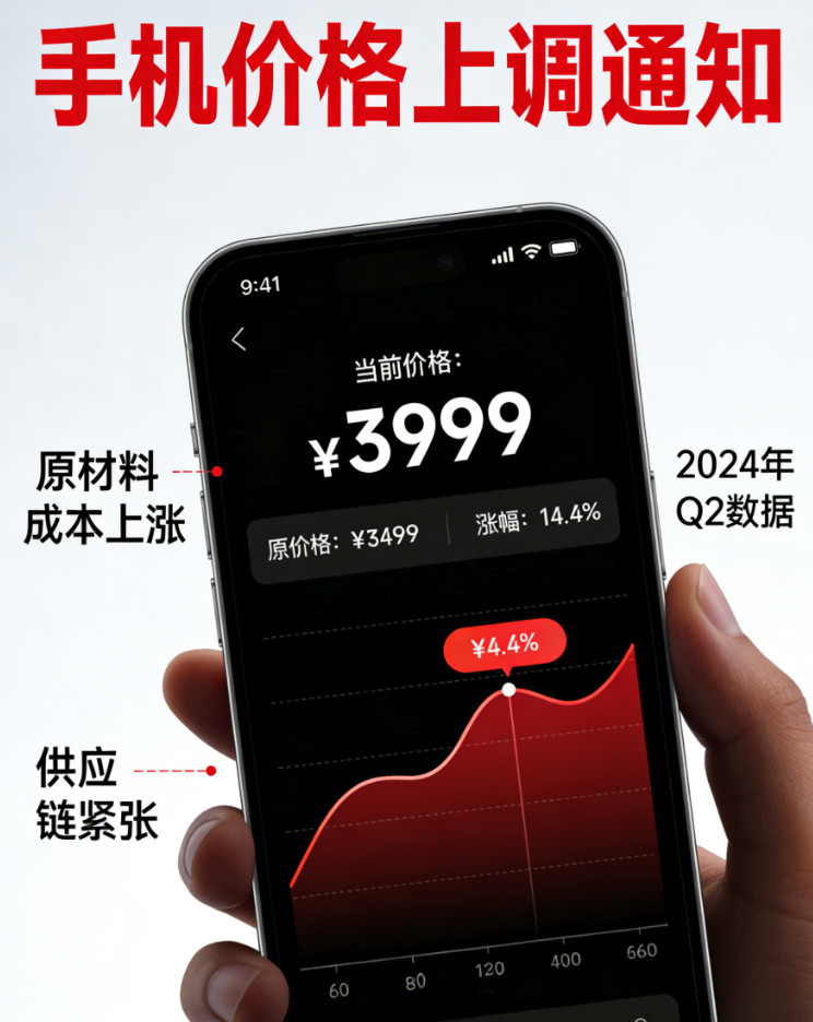 手机市场将迎来全面涨价成本真的扛不住了，问就是内存价格今年一季度涨，这基本是手