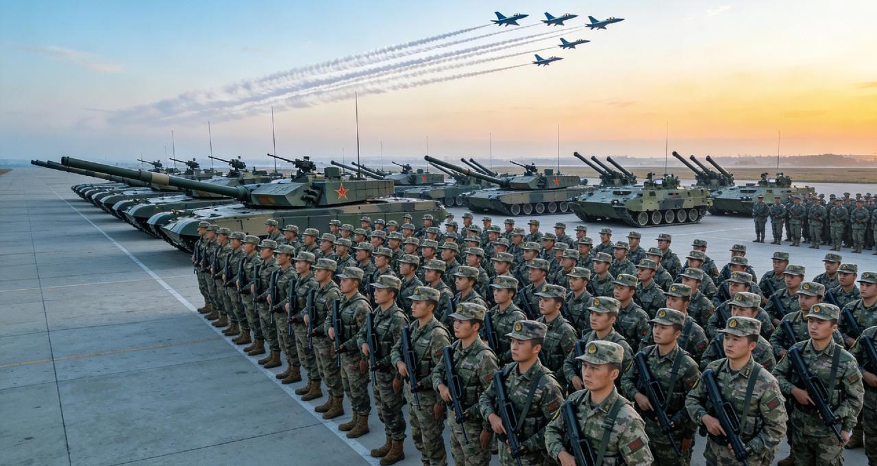 铁流砺刃：解放军的气场压迫感，藏在每一份坚守里当晨曦微露的演训场上，数千名