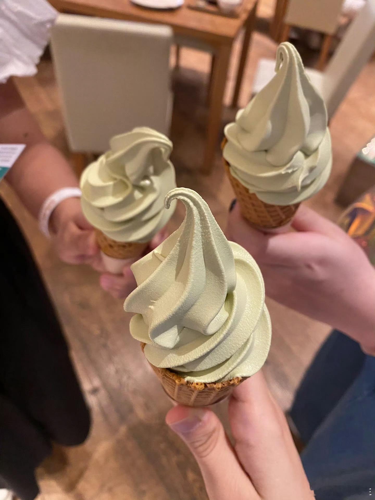 “真的好好吃，第一次吃上茶香味如此足的冰淇淋🍦”