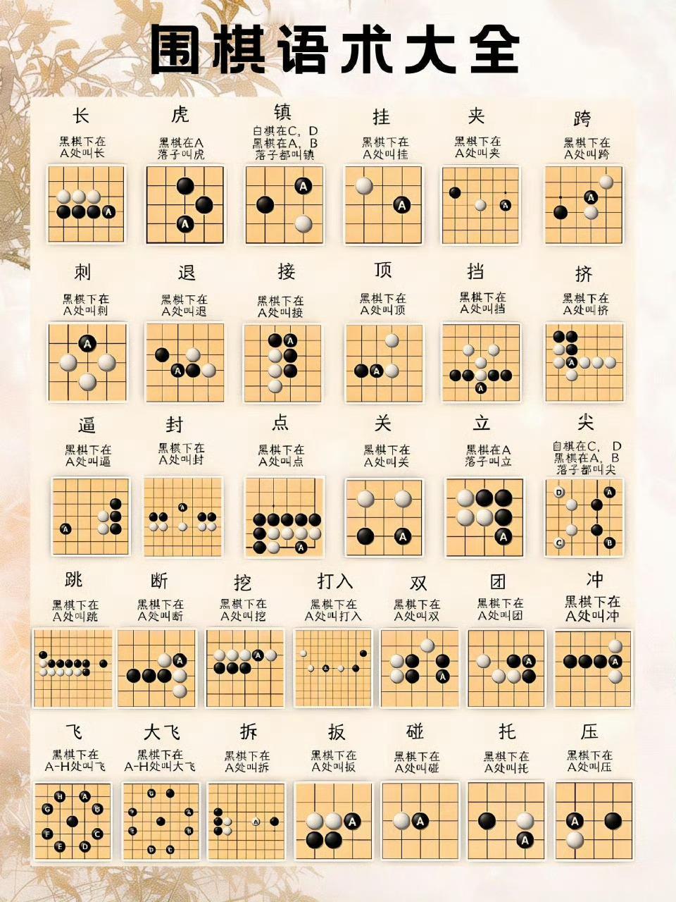 围棋术语，想学的看一看...