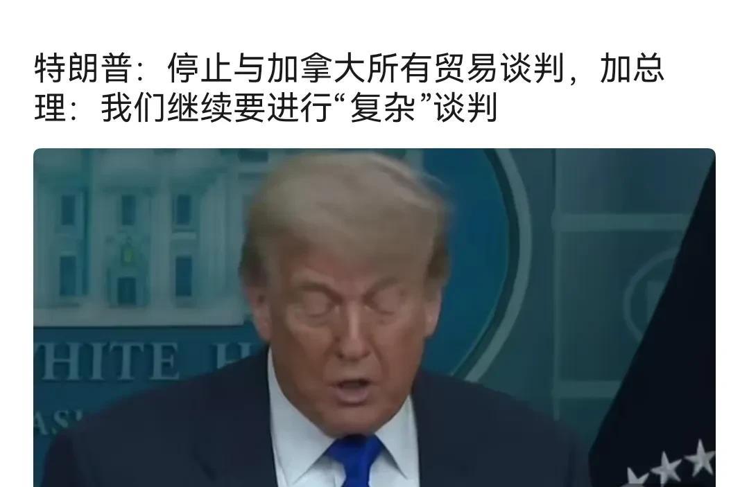 美国整加拿大，我是一点不同情加拿大，反而支持美国，加拿大太能作了。加拿大最